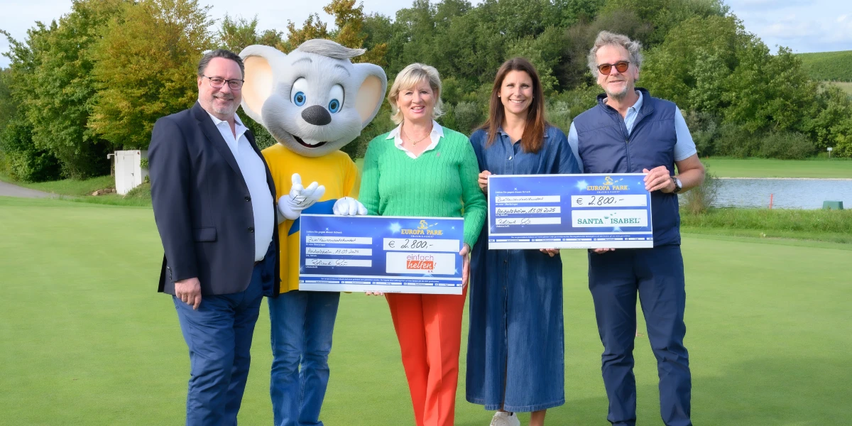 Europa-Park: Euromaus Charity Golfcup erspielt 5.600 Euro