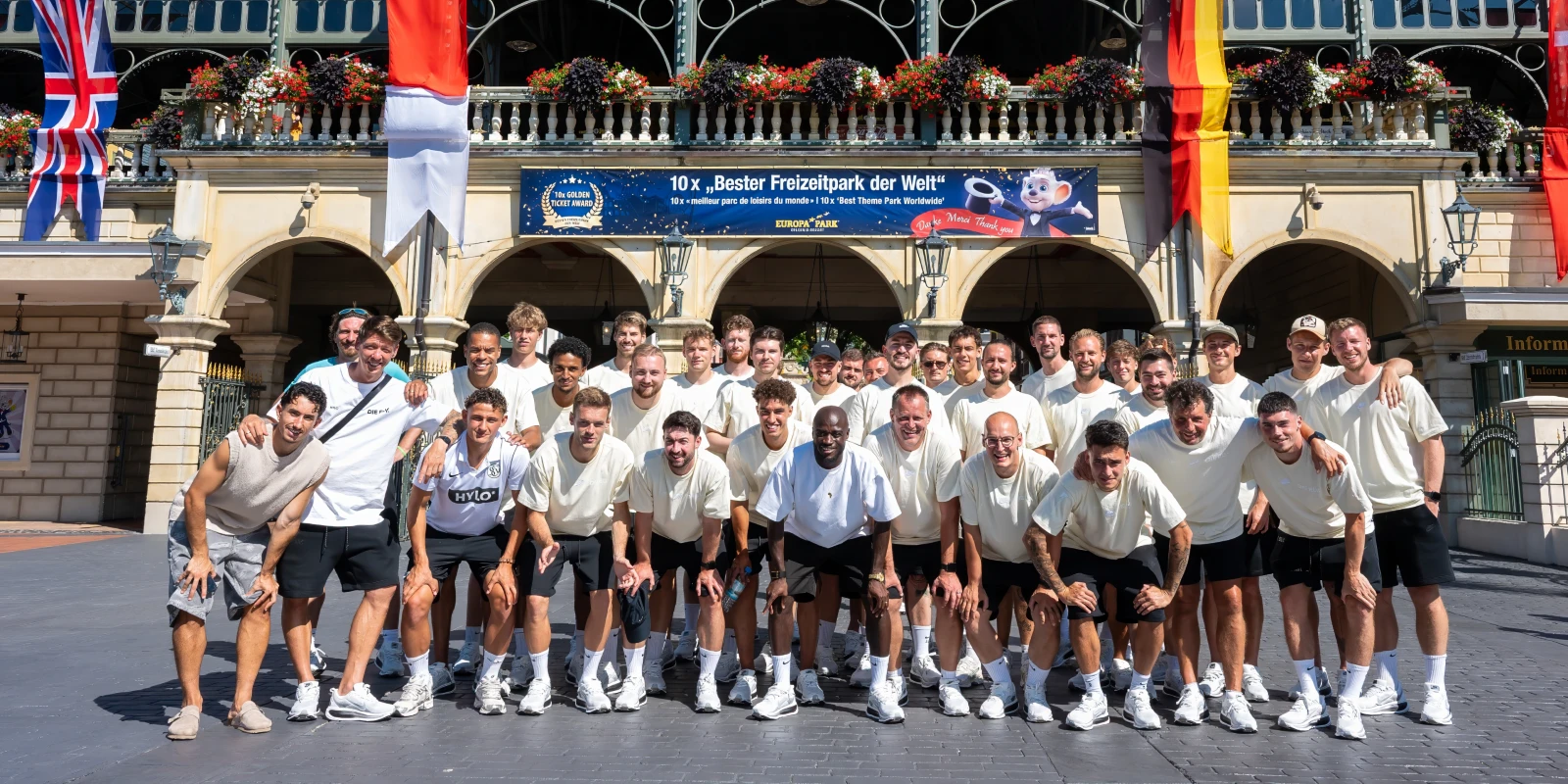 SV Elversberg at Europa-Park: after a 1-1 vs FC Thun, team downtime before their first Bundesliga season — Silver Star included